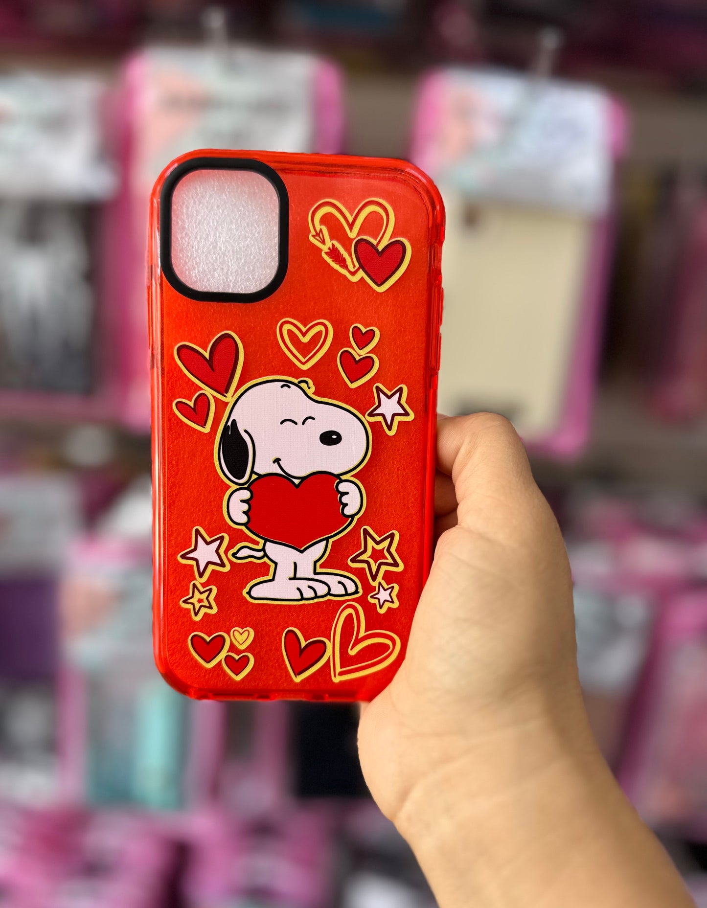 SNOOPY corazón rojo