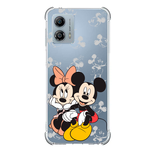 Minnie y Mickey Sentados