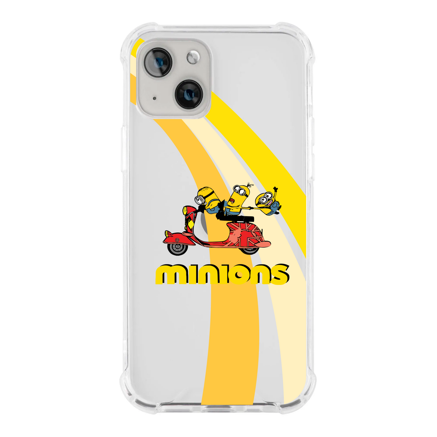 iPhone Minions en una Moto