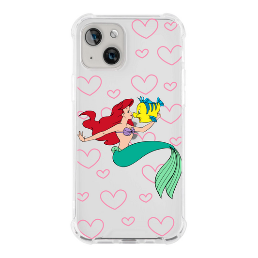 iPhone Ariel Flounder Corazones