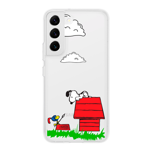 Snoopy y Woodstock en su Casita